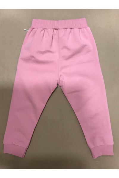 Baby Girl Bear Appliqued Sweatpants - 5