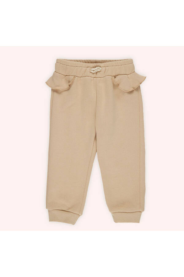 Baby Girl Beige Sweatpants - 4