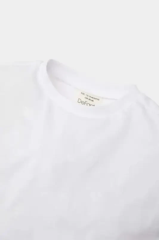 Baby Girl Bicycle Collar Basic Plain Long Sleeve T-Shirt - 2