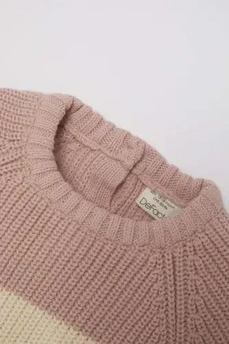 Baby Girl Bicycle Neck Sweater C8292A524WN - DEFACTO (1)