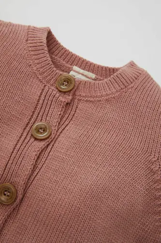 Baby Girl Bike Collar Button Cardigan C7905A524AU - DEFACTO (1)