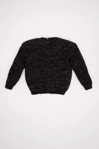 Baby Girl Bike Neck Sweater - 4
