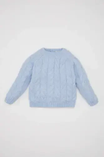 Baby Girl Bike Neck Sweater D0354A524AU - DEFACTO (1)