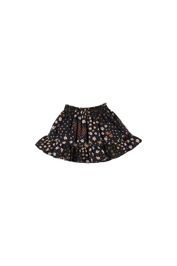 Baby Girl Black Patterned Skirt - 4