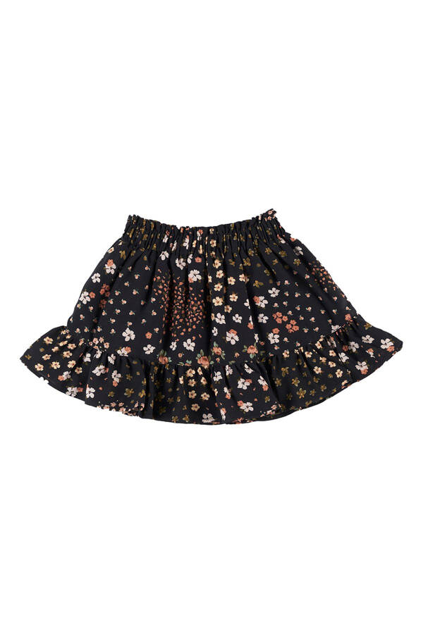 Baby Girl Black Patterned Skirt - 1