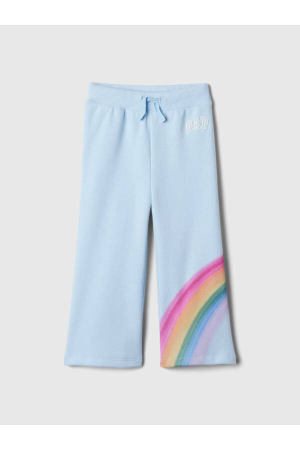 Baby Girl Blue Gap Logo Fleece Jogger Pants - 5