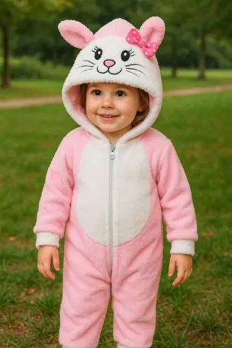 Baby Girl Cat Plush Jumpsuit - MINISTAND (1)