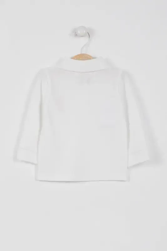 Baby Girl Cream T-Shirt-Cream - 2