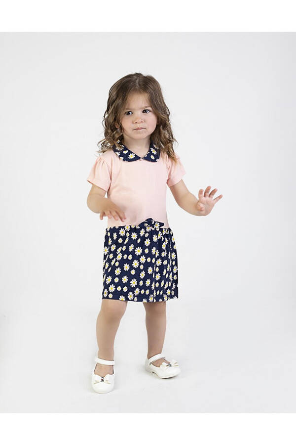Baby Girl Daisy Pattern Collar Dress - 9