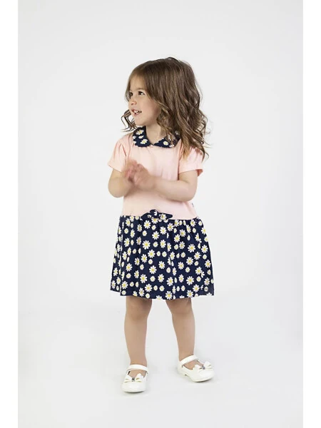 Baby Girl Daisy Pattern Collar Dress - LC WAIKIKI (1)