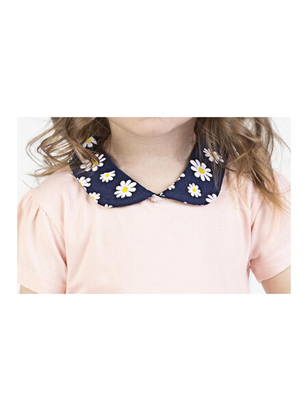 Baby Girl Daisy Pattern Collar Dress - 5