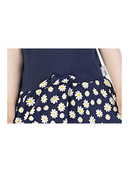 Baby Girl Daisy Print Collar Dress - 6