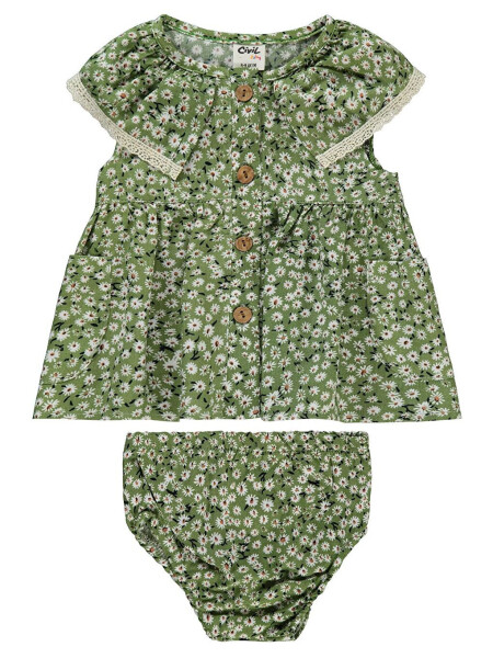 Baby Girl Dress 6-18 Months Khaki - 1