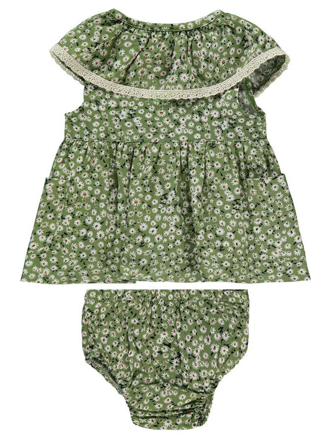 Baby Girl Dress 6-18 Months Khaki - 3