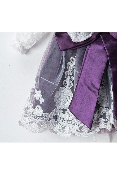 Baby Girl Dress French Lace 5 pcs Mawlid Set - SARISHCO (1)