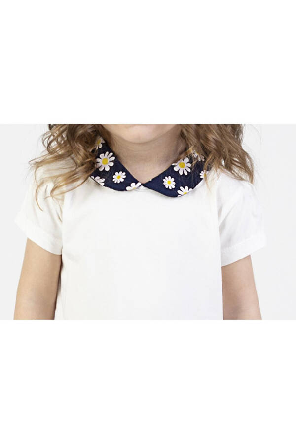 Baby Girl Dress with Daisy Pattern Collar - 7