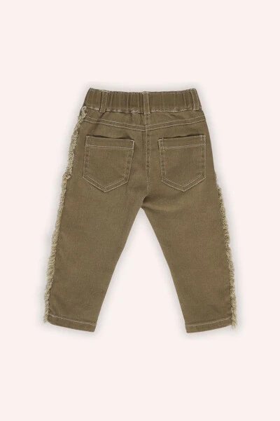 Baby Girl Elastic Waist Jeans Camel Pants - PANÇO (1)