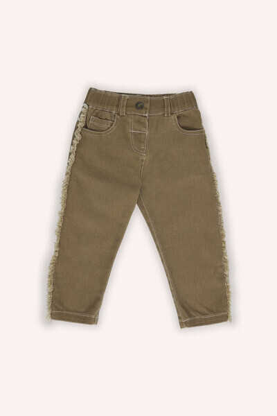 Baby Girl Elastic Waist Jeans Camel Pants - PANÇO