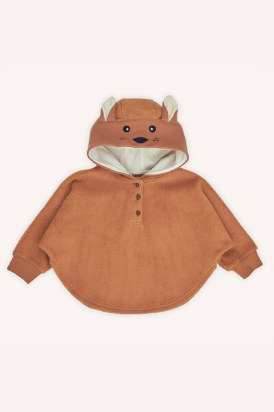 Baby Girl Embroidered Detailed Tile Sweatshirt - 1