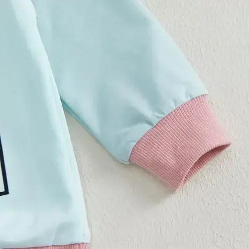 Baby Girl Fall Clothes Set Long Sleeve Letter Print Sweatshirt Pants Toddler Infant Outfits 6 12 18 24 Months 2T 3T - 5