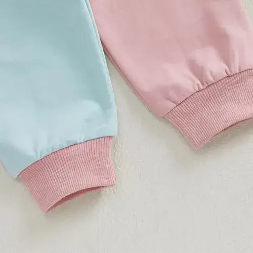 Baby Girl Fall Clothes Set Long Sleeve Letter Print Sweatshirt Pants Toddler Infant Outfits 6 12 18 24 Months 2T 3T - 7