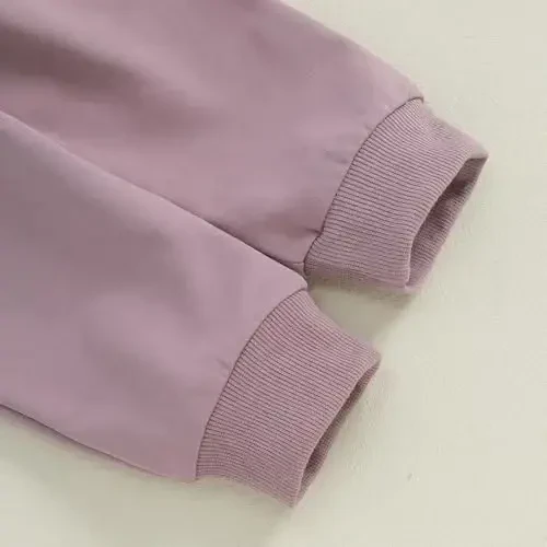 Baby Girl Fall Clothes Set Long Sleeve Letter Print Sweatshirt Pants Toddler Infant Outfits 6 12 18 24 Months 2T 3T - 7