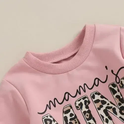 Baby Girl Fall Clothes Set Long Sleeve Letter Print Sweatshirt Pants Toddler Infant Outfits 6 12 18 24 Months 2T 3T - 4