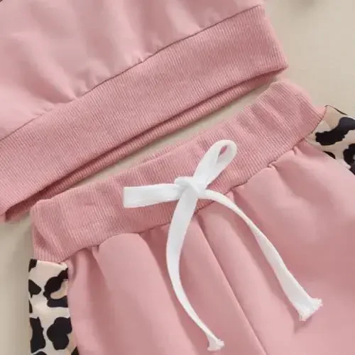 Baby Girl Fall Clothes Set Long Sleeve Letter Print Sweatshirt Pants Toddler Infant Outfits 6 12 18 24 Months 2T 3T - 6