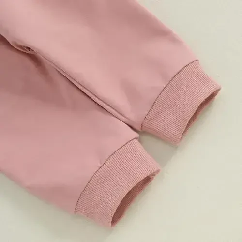 Baby Girl Fall Clothes Set Long Sleeve Letter Print Sweatshirt Pants Toddler Infant Outfits 6 12 18 24 Months 2T 3T - 7