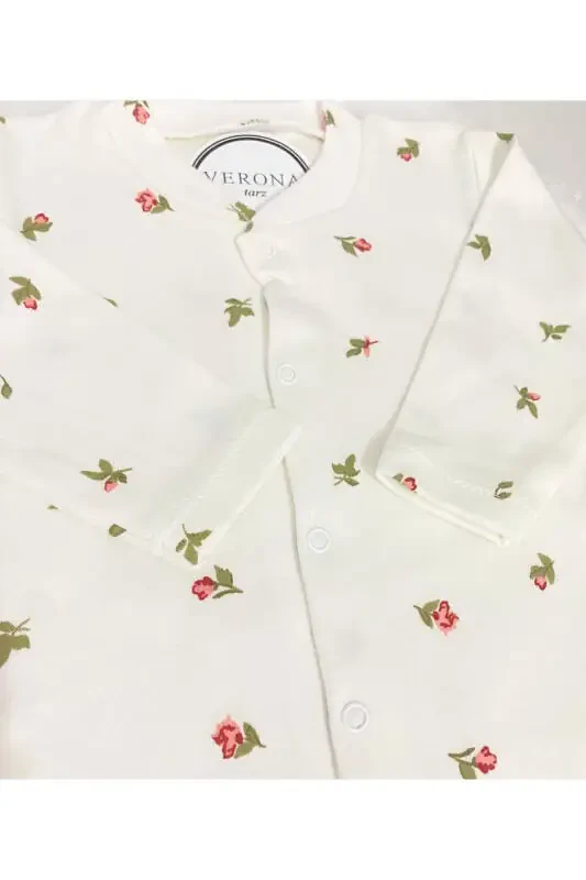 Baby Girl Floral 2-Piece Romper Set Newborn 1-3-6 Months - 3