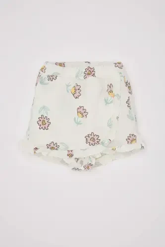 Baby Girl Floral Shorts Skirt D3571A524SM - 1