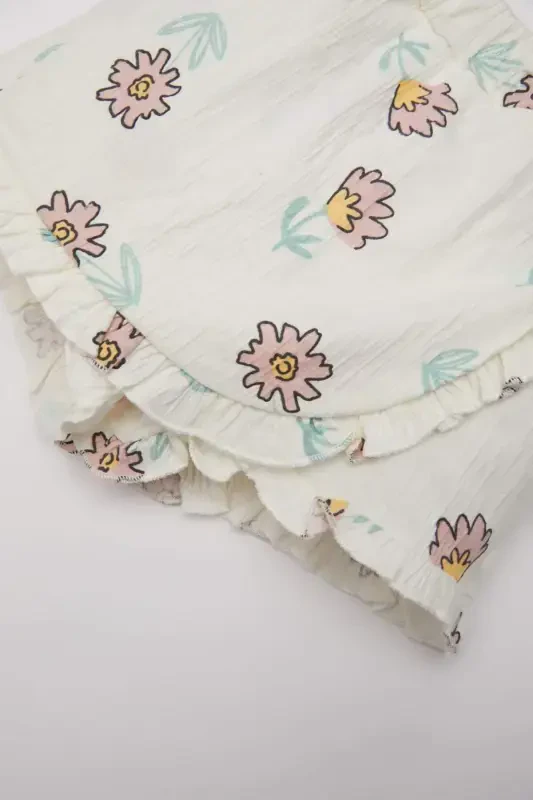 Baby Girl Floral Shorts Skirt D3571A524SM - 3