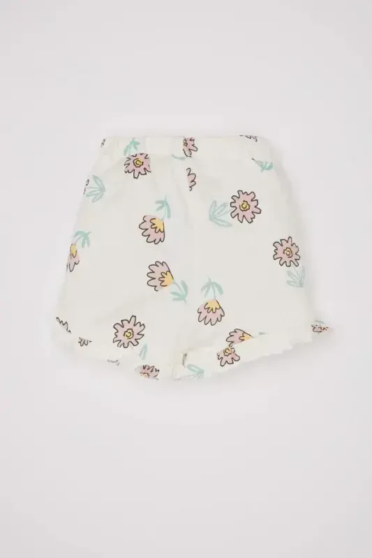 Baby Girl Floral Shorts Skirt D3571A524SM - 4