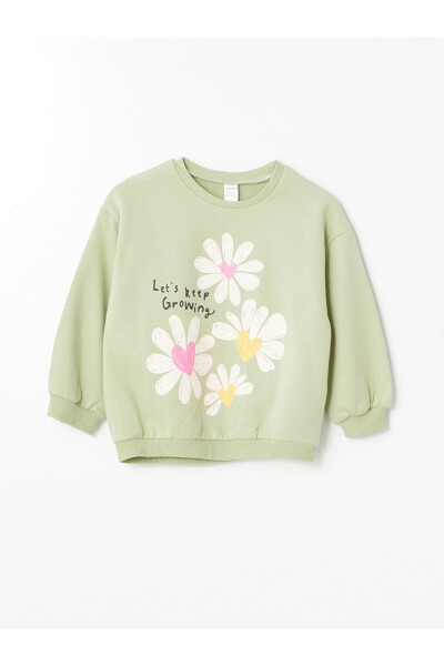 Baby Girl Floral Sweatshirt - 4