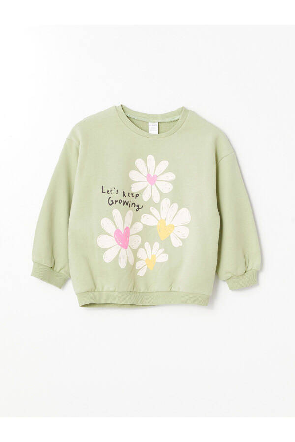 Baby Girl Floral Sweatshirt - 1