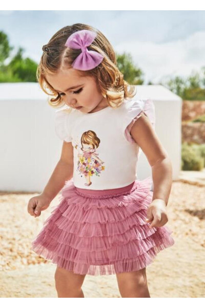 Baby Girl Fuchsia Tulle Skirt 01981-025 - 13