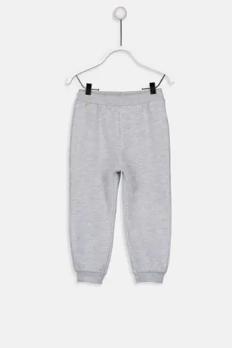 Baby Girl Gray Melange Cx7 Pants-GRAY MELANGE CX7 - 1