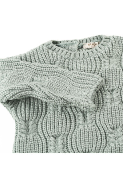 Baby Girl Green Knit Sweater - 9