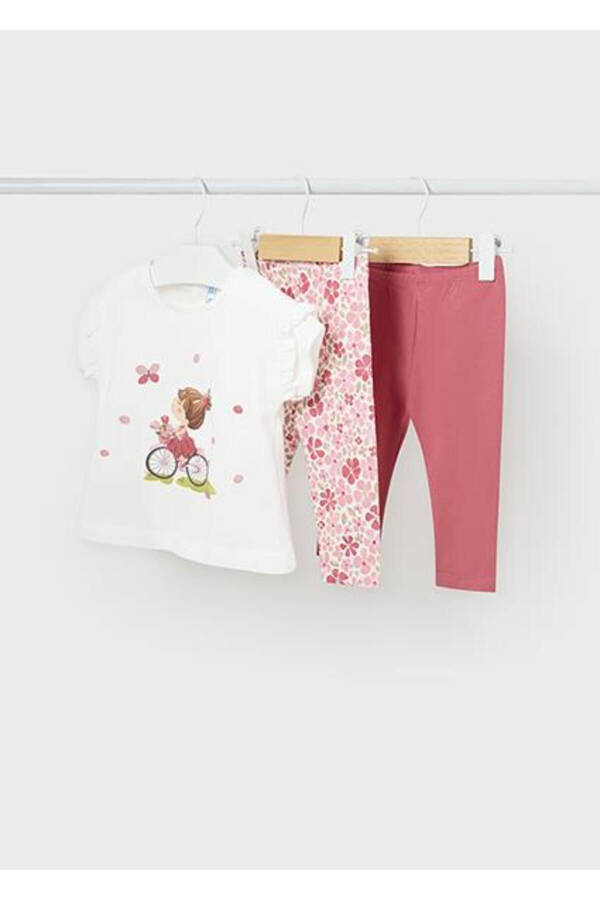 Baby Girl Green Leggings T-shirt 3-Piece Set 01737-057 - 1