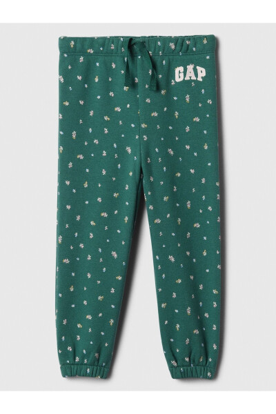 Baby Girl Green Logo Fleece Jogger Pants - 12