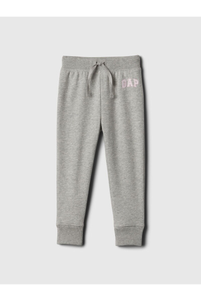 Baby Girl Grey Logo French Terry Jogger Pants - 16