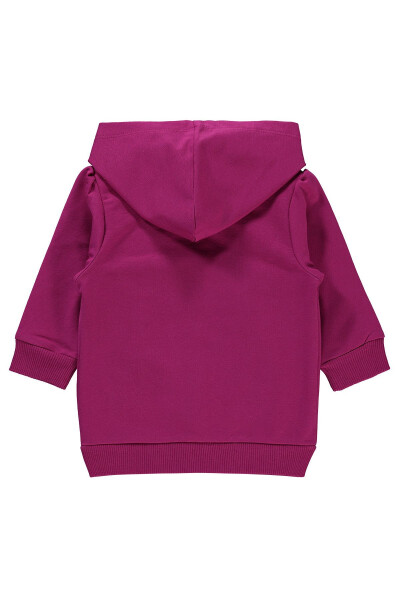 Baby Girl Hooded Cardigan 6-18 Months Purple - 8