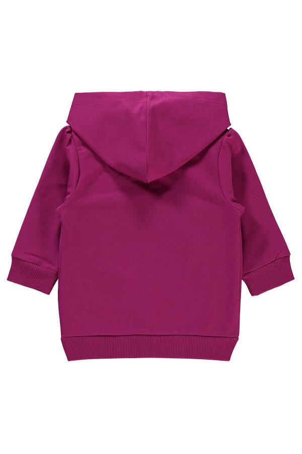 Baby Girl Hooded Cardigan 6-18 Months Purple - 8