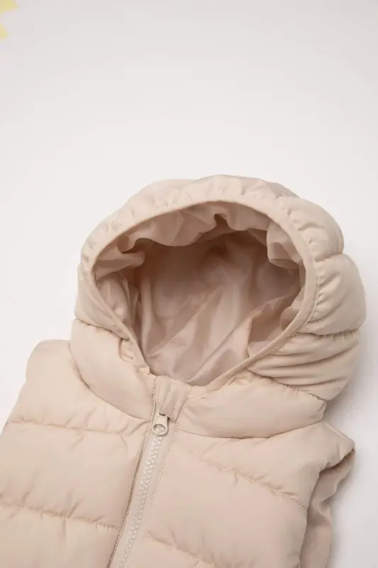 Baby Girl Hooded Puffer Vest - 2