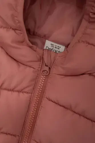 Baby Girl Hooded Puffer Vest - 6