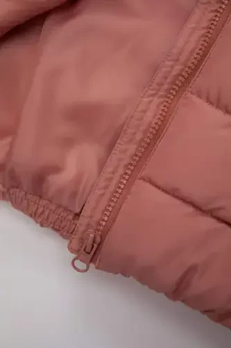 Baby Girl Hooded Puffer Vest - 8