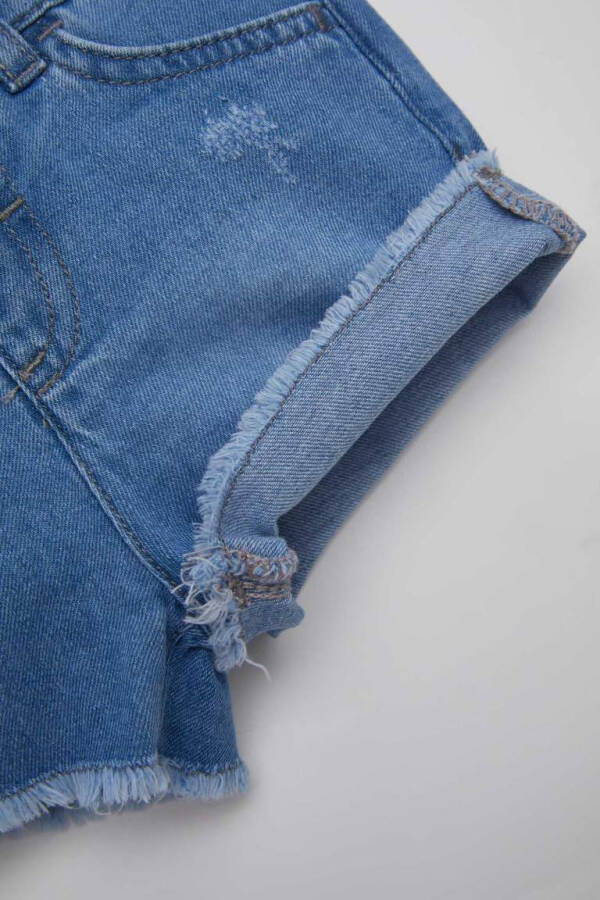 Baby Girl Jean Shorts Light Blue - 6