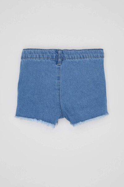 Baby Girl Jean Shorts Light Blue - 7