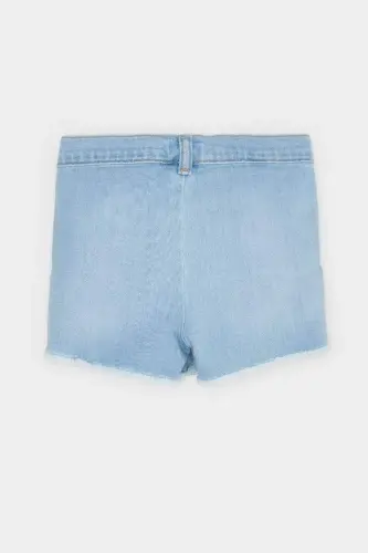 Baby Girl Jean Shorts Light Blue - DEFACTO (1)