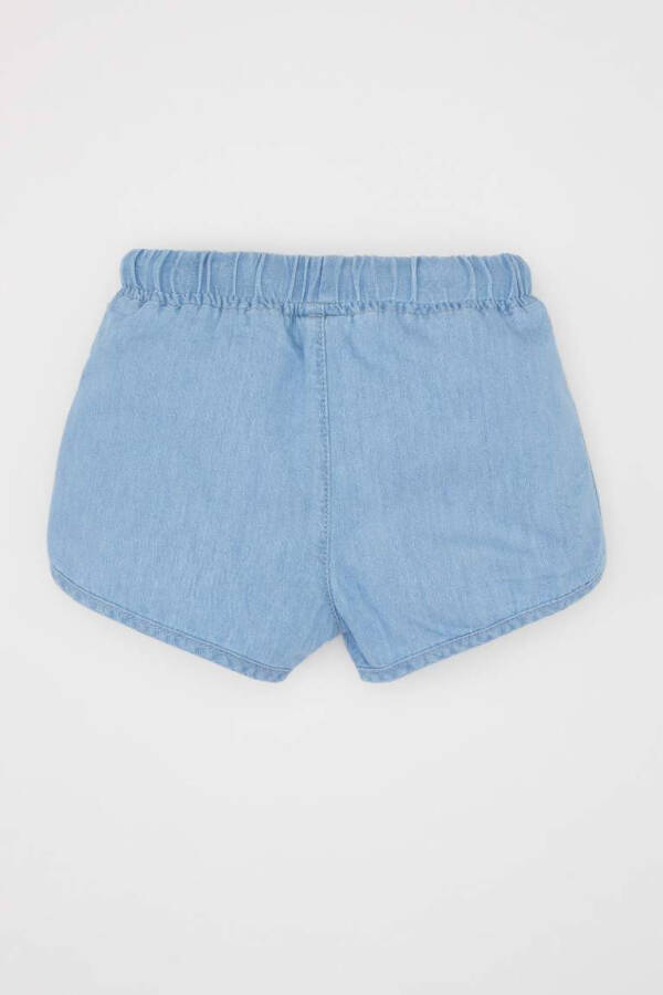 Baby Girl Jean Shorts Light Blue - 5